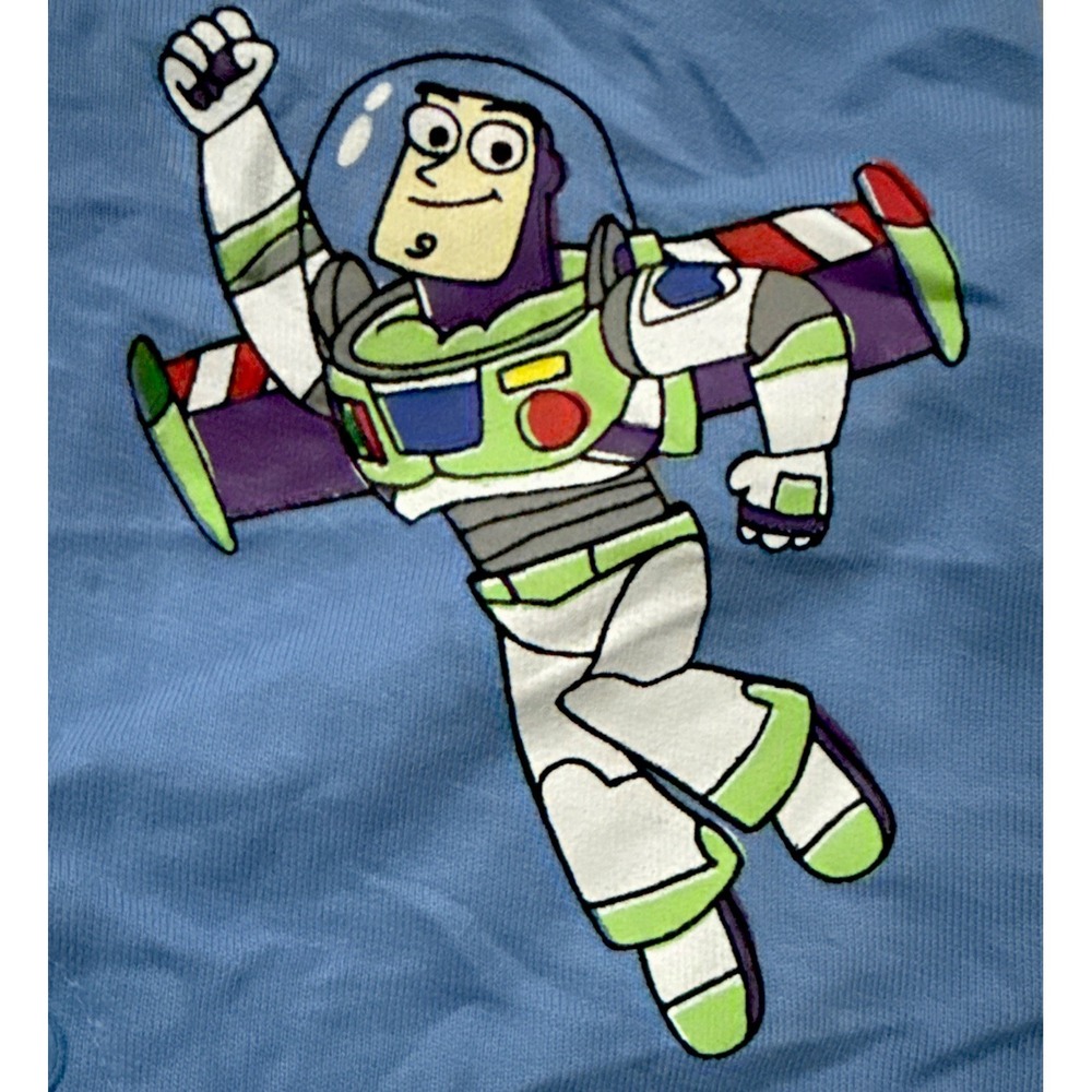 Disney Baby Toy Story Woody Buzz Lightyear Blue Overalls Size 6/9M PPTH206 - Picture 3 of 7